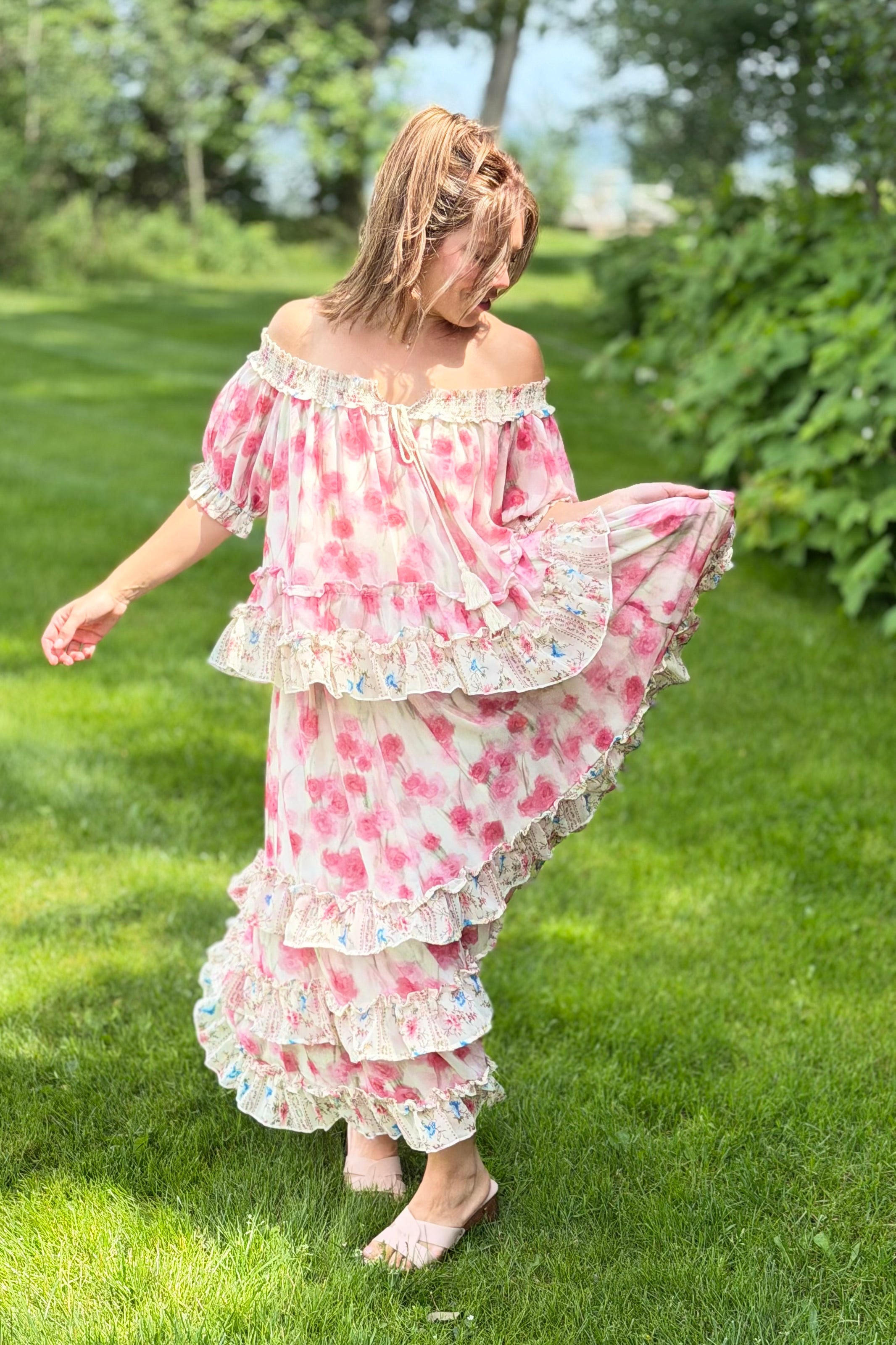 Garden Party Ruffled Top