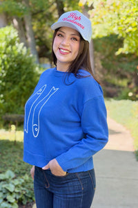 Fish Graphic Knit Sweater