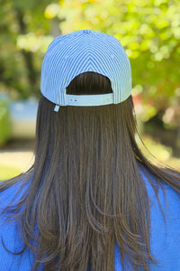 High Maintenance Striped Trucker - Navy