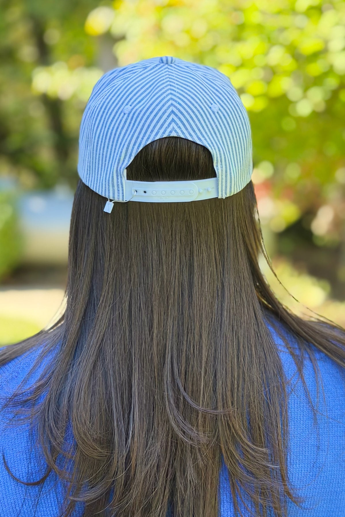 High Maintenance Striped Trucker - Navy