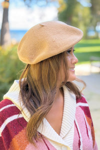 Winter Beret - Camel