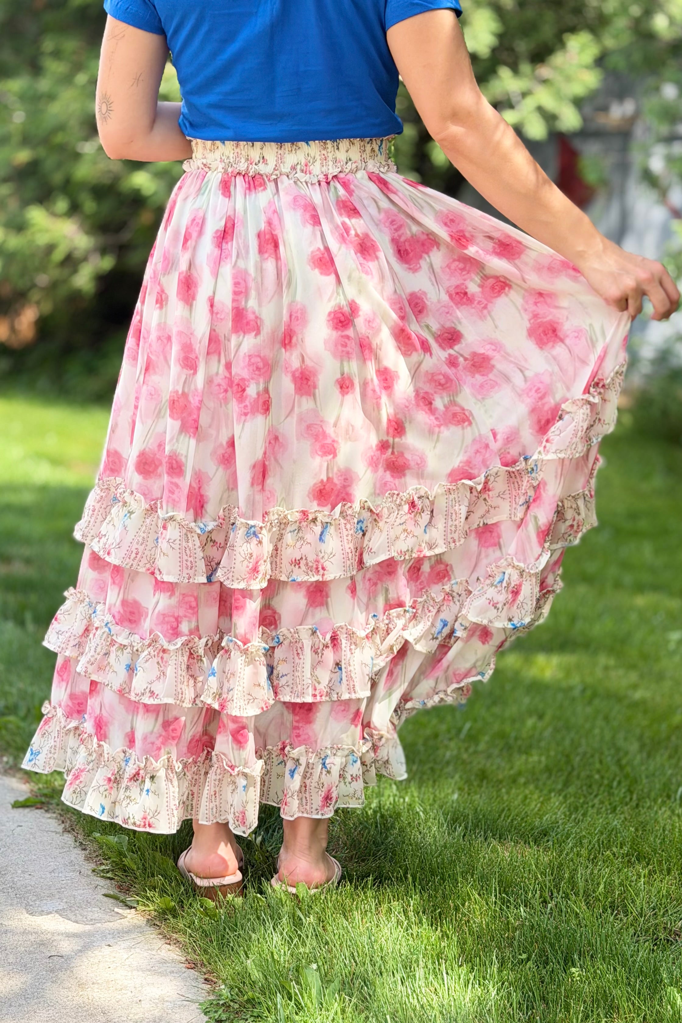 Garden Party Ruffled Skirt