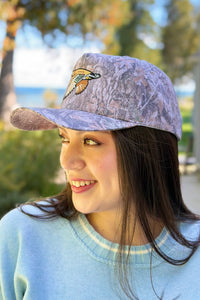 Flying Mallard Duck Camo Trucker - Dark