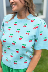 Cherryville Short Sleeve Sweater Top