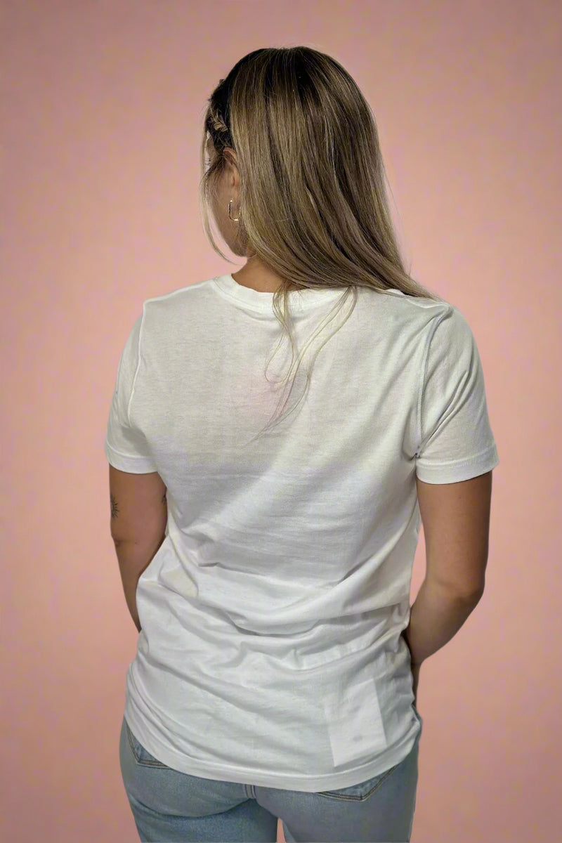 Giving Butterfly Free Spirit Graphic Tee White