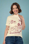 Strawberries Organic Graphic Tee - Ivory