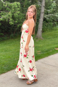 Floral Spaghetti Strap Maxi Dress