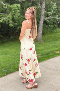 Floral Spaghetti Strap Maxi Dress