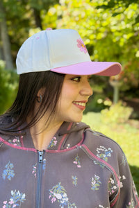 Pink Flower Trucker - Pink