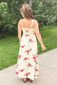 Floral Spaghetti Strap Maxi Dress