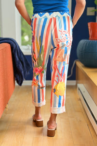 Sea Cruise Parrot Printed Pants