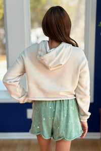 Summer Girl Graphic Cropped Hoodie