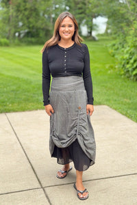 Cotton Hand Loomed Convertible Skirt/Dress
