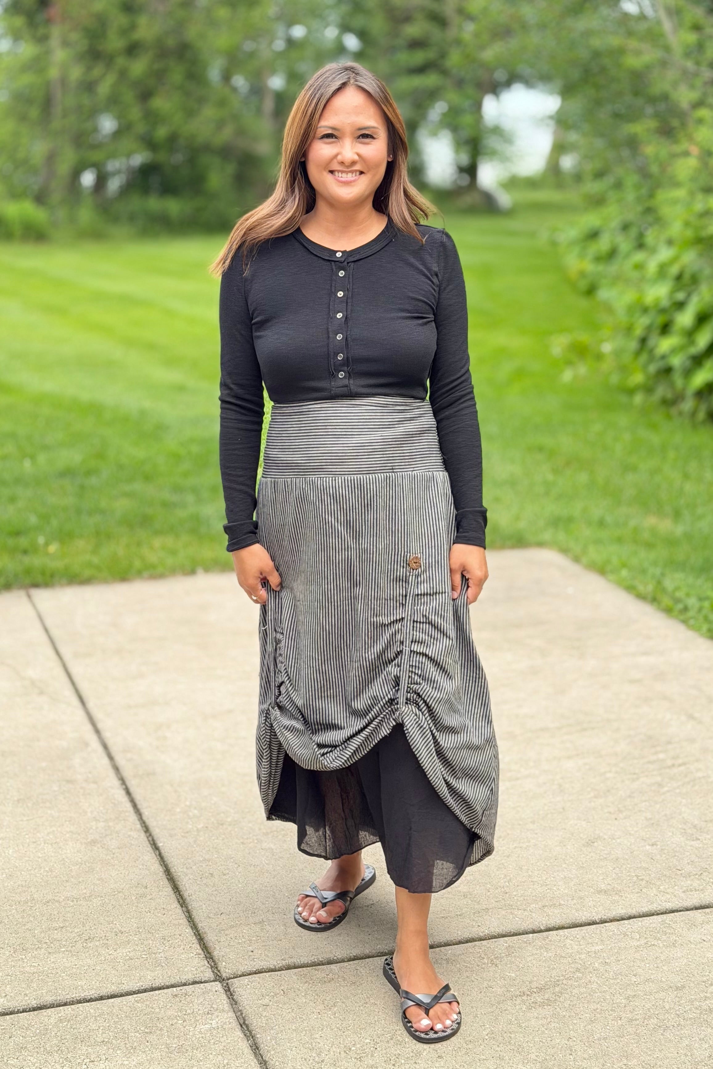 Cotton Hand Loomed Convertible Skirt/Dress
