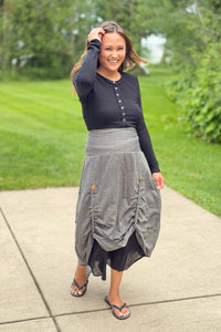 Cotton Hand Loomed Convertible Skirt/Dress
