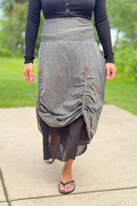 Cotton Hand Loomed Convertible Skirt/Dress