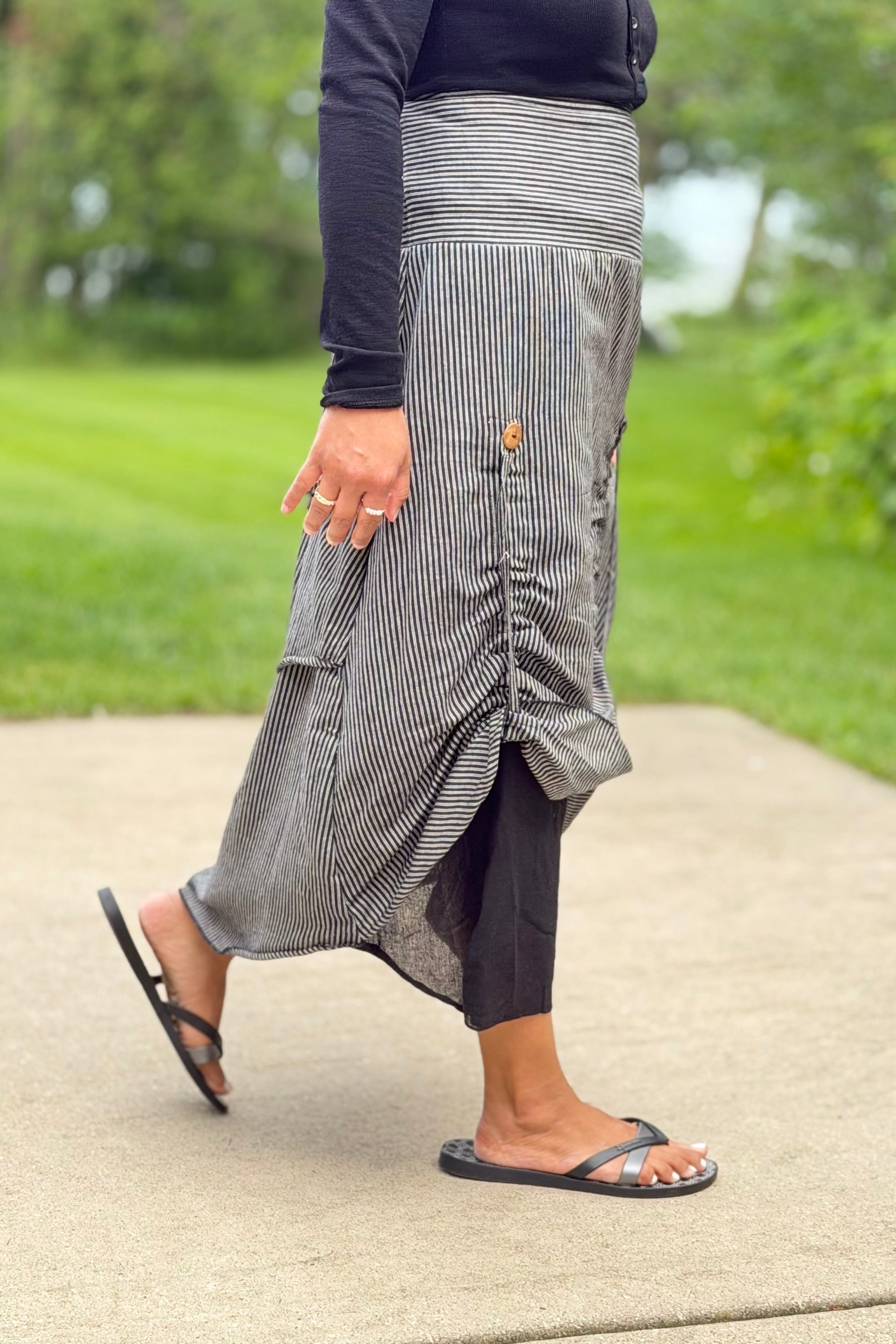 Cotton Hand Loomed Convertible Skirt/Dress