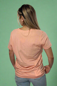 Love & Peace Graphic Tee - Peach