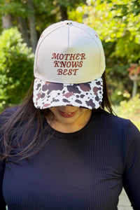 Mama Knows Best Trucker - Cow
