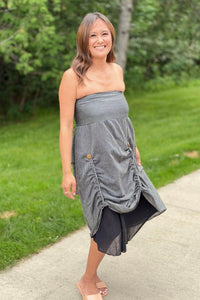 Cotton Hand Loomed Convertible Skirt/Dress
