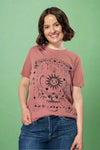 Stars Sun and Moon Graphic Tee - Mauve