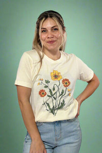 Flower Graphic Tee - Ivory