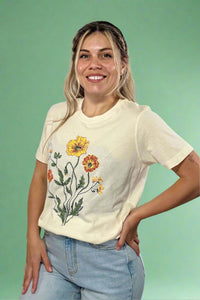 Flower Graphic Tee - Ivory