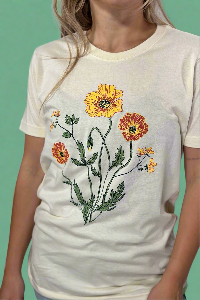 Flower Graphic Tee - Ivory