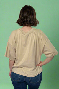 Cherry Sweet Picked Fresh  Crop Top - Sand