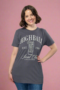 Highball Graphic Tee - Charcoal