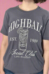 Highball Graphic Tee - Charcoal