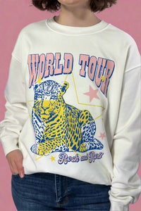 World Tour Rock And Roll Sweatshirt - Off-White