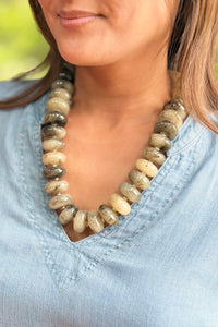 Large Bead Statement Necklace