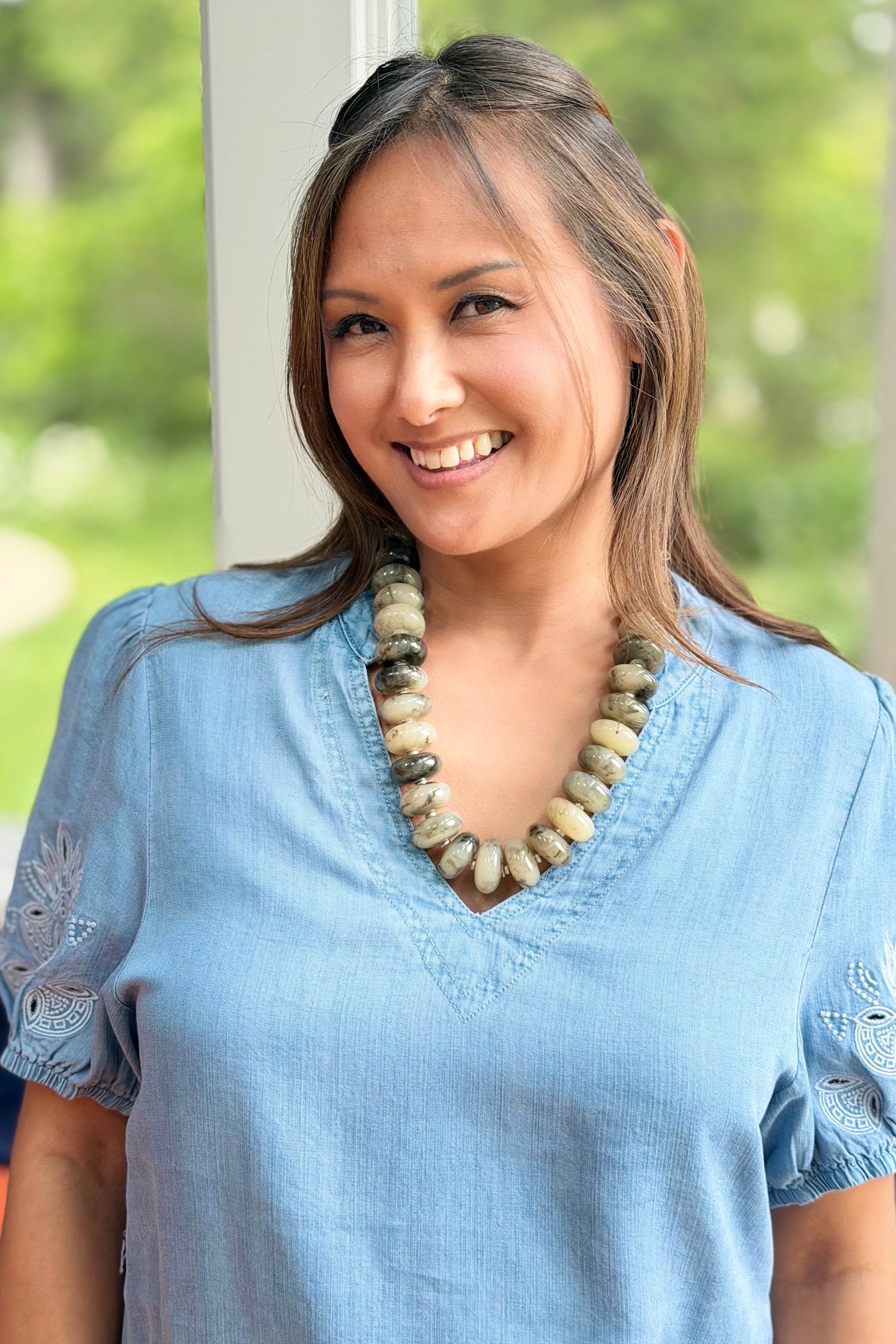 Large Bead Statement Necklace