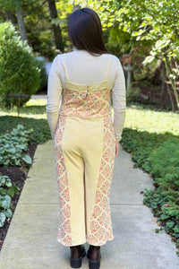 Patchwork Floral Jumpsuit - Butter