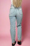 High Rise Mom Jean - Light Wash