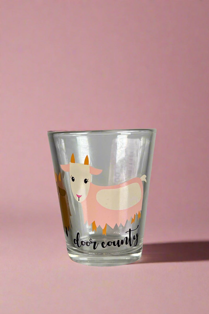 Door County Goat Glass Shot