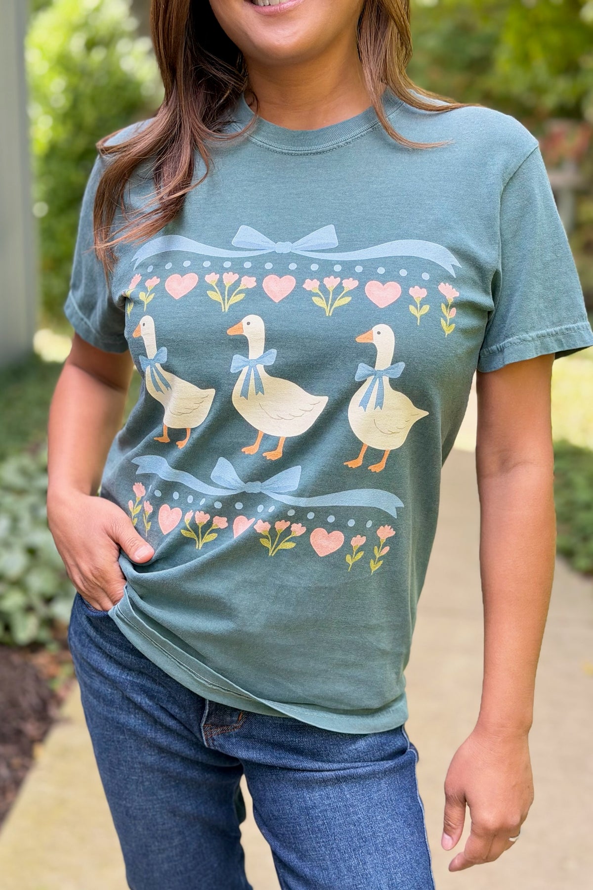 Vintage 80s Goose T-Shirt - Spruce