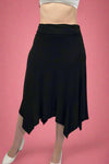 Bias Cut Midi Skirt - Black