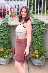 Boho Patchwork Ribbed Tank Top