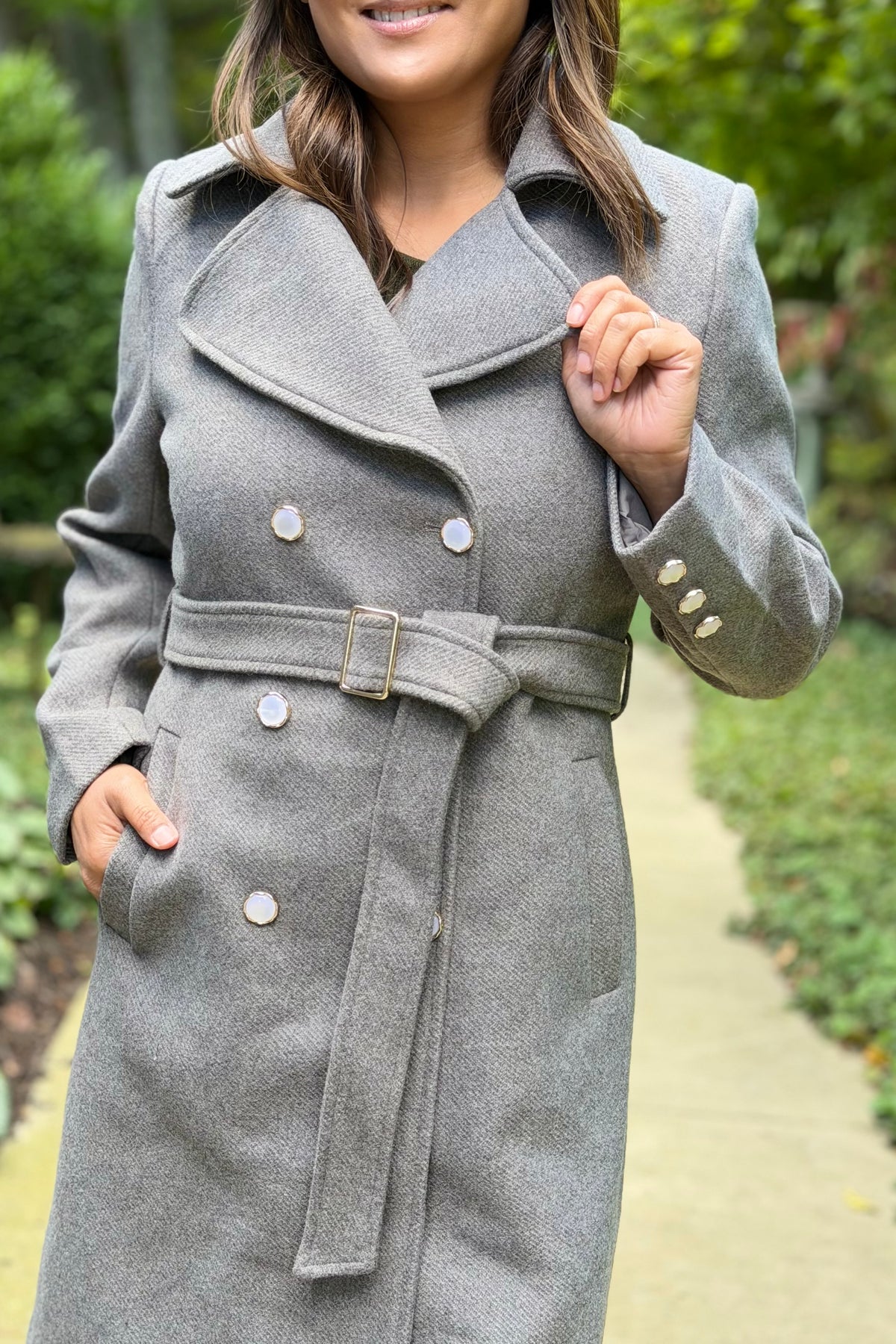 Continental Classic Trench Coat - Grey