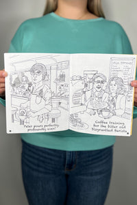 Disgruntled Barista Coloring Book