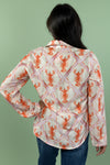 Lobster Print Button Down Shirt