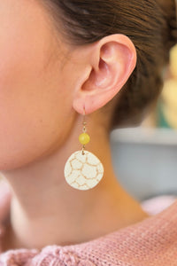 Mosaic Paving Earrings - Round