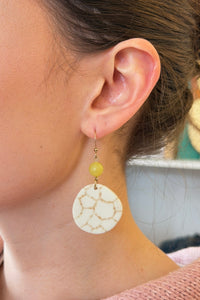 Mosaic Paving Earrings - Round