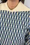 Diamond Balloon Sleeve Sweater