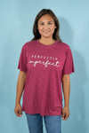 Perfectly Imperfect Tee - Berry