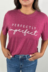 Perfectly Imperfect Tee - Berry