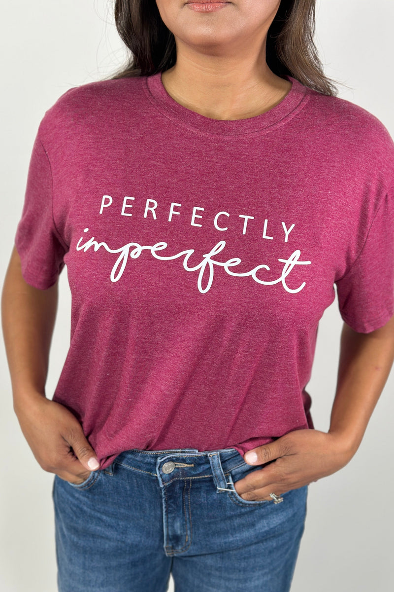 Perfectly Imperfect Tee - Berry