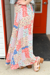 Bradyn Print Skirt - Blue
